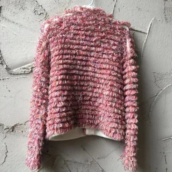 THE GREAT The Monster Fuzzy Multiple Tone Cardigan I Size 1 US - 4-6 S - Picture 3 of 13